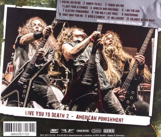 Vicious Rumors: Live You To Death 2 American Punishment [CD]