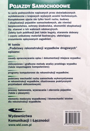 Podstawy rekonstrukcji wypadków drogowych [KSIĄŻKA]