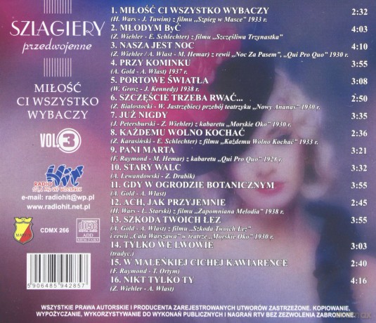 Szlagiery Przedwojenne Vol.3 [CD]