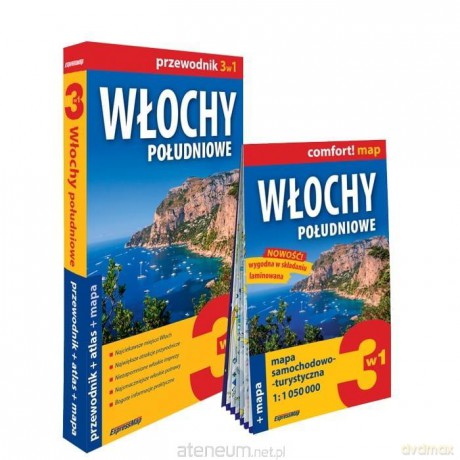 Włochy południowe 3w1: przewodnik + atlas + mapa [KSIĄŻKA]