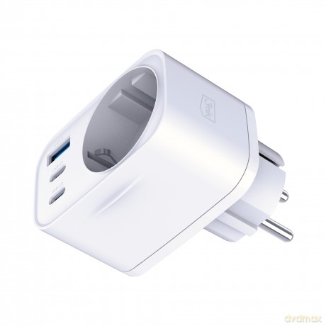3mk Comfort Charger GaN 30W QC PD PPS 2C1A1S White