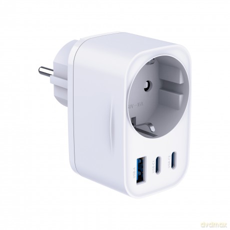 3mk Comfort Charger GaN 30W QC PD PPS 2C1A1S White