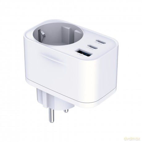 3mk Comfort Charger GaN 30W QC PD PPS 2C1A1S White