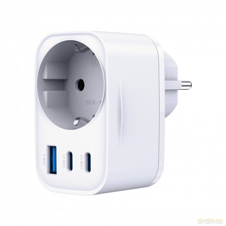 3mk Comfort Charger GaN 30W QC PD PPS 2C1A1S White
