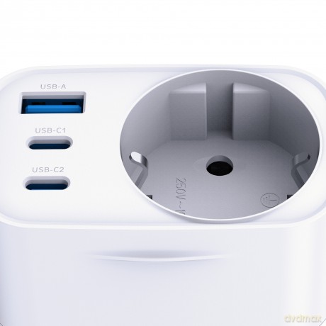 3mk Comfort Charger GaN 30W QC PD PPS 2C1A1S White
