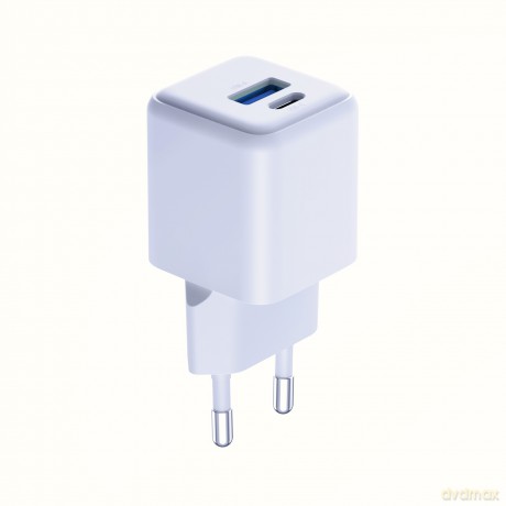 Accessories -3mk Hyper GaN Charger 20W QC4+ PD PPS USB 1A1C White EU