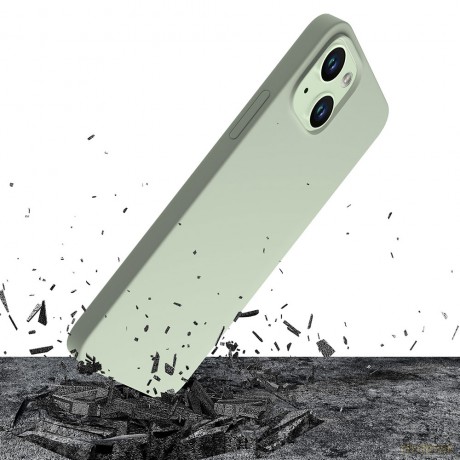 Apple iPhone 15 - 3mk Hardy Silicone MagCase Green