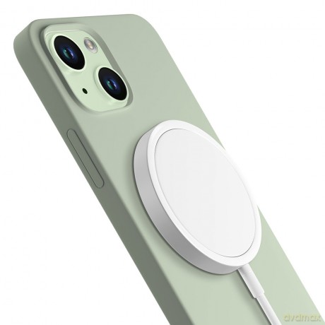 Apple iPhone 15 - 3mk Hardy Silicone MagCase Green