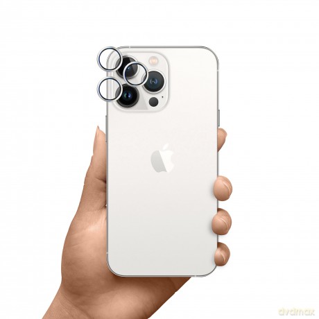 Apple iPhone 15 Pro Max - HARDY Lens Protection Pro White
