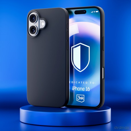 Apple iPhone 16 - 3mk Hardy Silicone MagCase Graphite