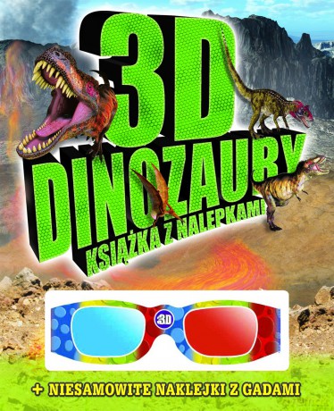 3D dinozaury. Książka z nalepkami [KSIĄŻKA]