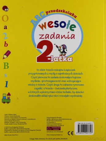 ABC przedszkolaka. Wesołe zadania 2-latka [KSIĄŻKA]