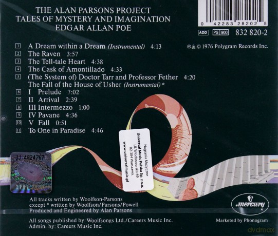 The Alan Parsons Project: Tales Of Mystery And Imagination [CD]
