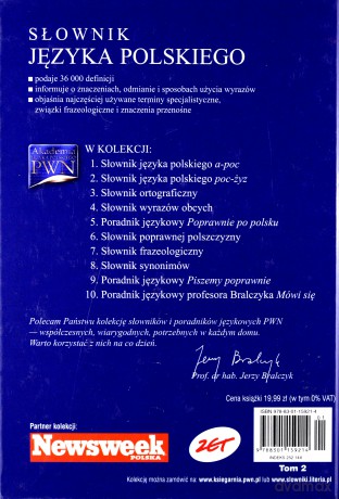 Akademia języka polskiego. Tom 2. Słownik języka polskiego (poc-żyz) - Elżbieta Sobol (oprac.), Lidia Drabik (oprac.) [KSIĄŻKA]