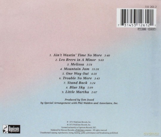 The Allman Brothers: Eat A Peach [CD]