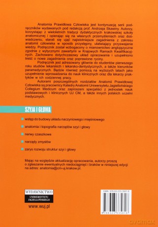 Anatomia prawidłowa człowieka. Szyja i głowa. Podręcznik dla studentów i lekarzy - Jerzy Walocha (red.) [KSIĄŻKA]