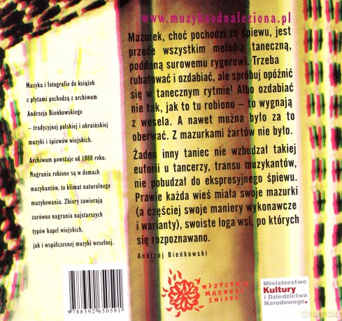 Andrzej Bieńkowski: Mazurki do wynajęcia (książka + CD) [KSIĄŻKA]