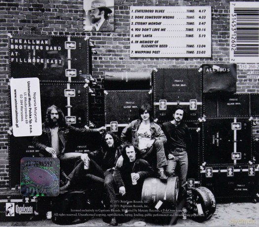 The Allman Brothers: Live At Fillmore East [CD]