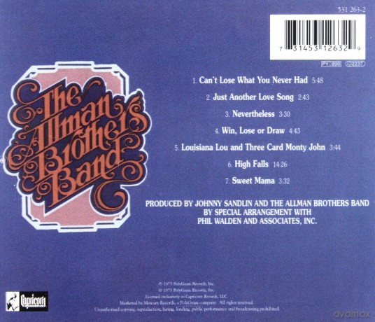 The Allman Brothers: Win,Lose Or Draw [CD]