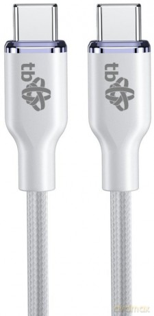 Kabel USB C - USB C 60W Glamour 1.5m biały [KABEL]