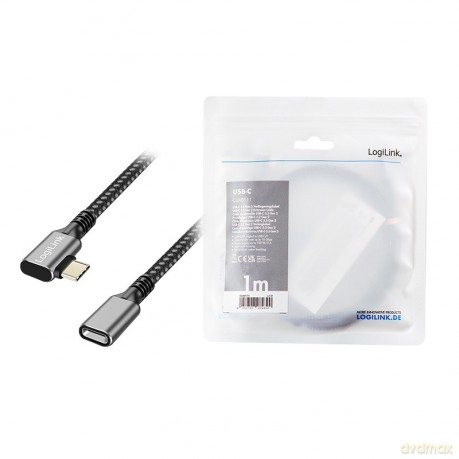Kabel USB3.2 gen2 TypeC do USB-C/F, PD, 1m [KABEL]