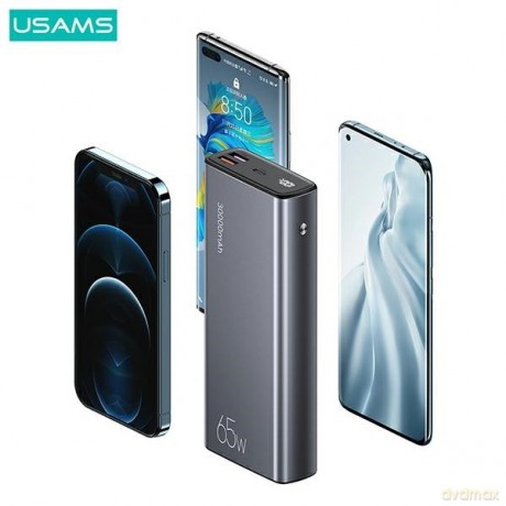 Powerbank 30000mAh 65W PB59 2xUSB+USB-C Fast Charge + kabel USB-CUSB-C