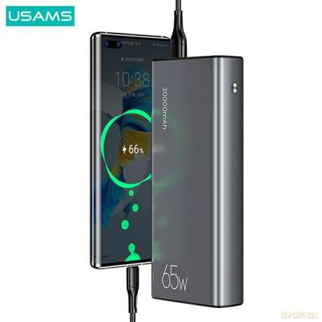 Powerbank 30000mAh 65W PB59 2xUSB+USB-C Fast Charge + kabel USB-CUSB-C