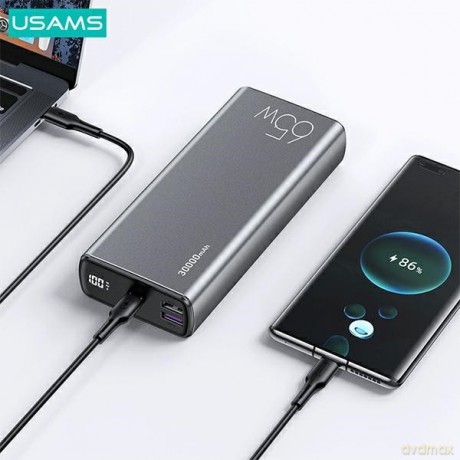 Powerbank 30000mAh 65W PB59 2xUSB+USB-C Fast Charge + kabel USB-CUSB-C