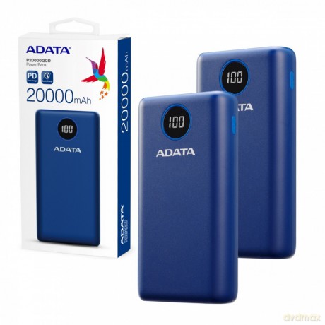 Powerbank P20000QCD 20000mAh Niebieski QC/PD