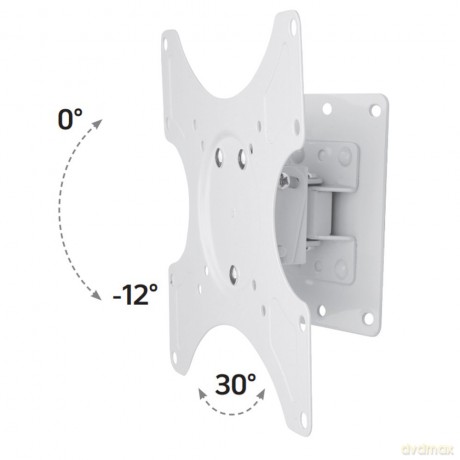 Uchwyt ścienny do TV 19-37cali LED/LCD obrotowy uchylny biały