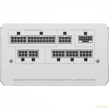 Zasilacz RM1000e WHITE 80+GOLD F.MODULAR ATX3.1
