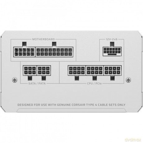 Zasilacz RM850e WHITE 80+GOLD F.MODULAR ATX 3.1