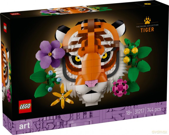 LEGO Art Kolekcja zwierząt - Tygrys (31217) [KLOCKI]