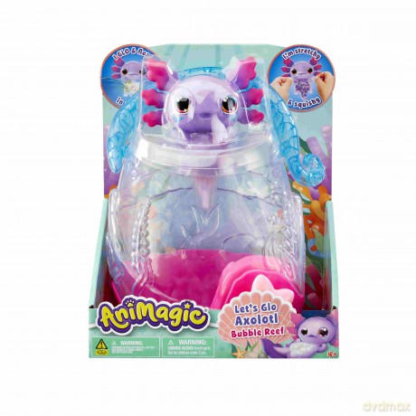 Animagic Let's Glo Axolotl Bubble Reef [FIGURKA]