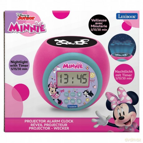 Budzik z projektorem Myszka Miki Lexibook RL977MN