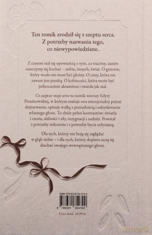 Co szepcze moje serce - Edyta Prusinowska [KSIĄŻKA]