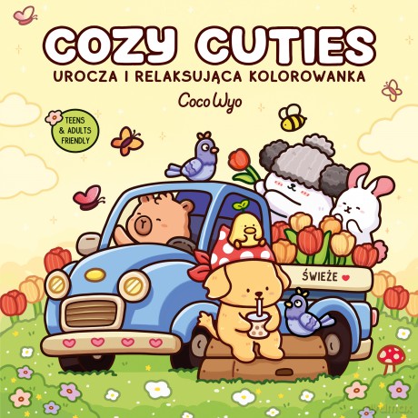 Cozy Cuties. Urocza i relaksująca kolorowanka - Coco Wyo [KSIĄŻKA]