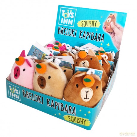 Display Breloki ToysInn Kapibara Squishy mix wzorów 12 szt.