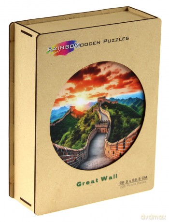 EUREKA 200 el. drewniane kolorowe Wielki Mur Chiński [PUZZLE]