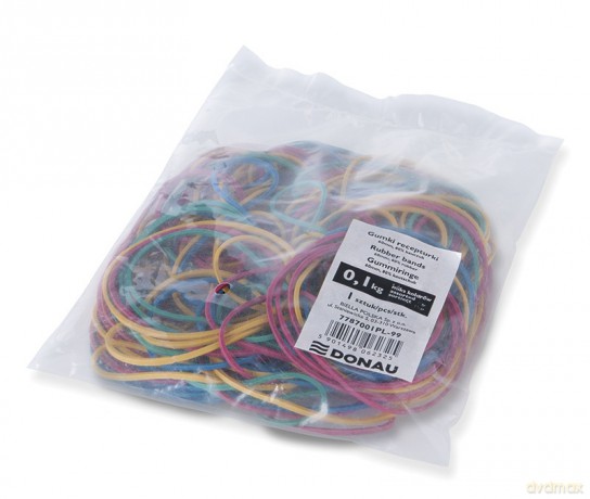 Gumki recepturki DONAU 100g mix kolorów