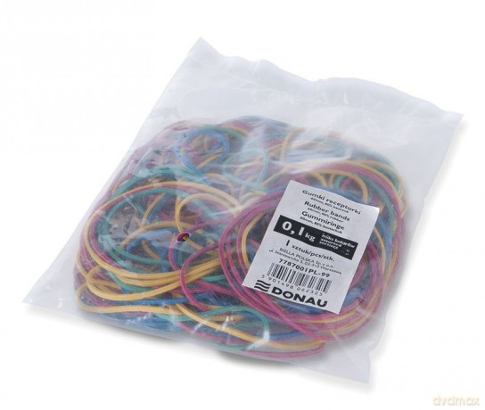 Gumki recepturki DONAU 100g mix kolorów