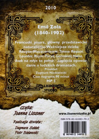 Atak na młyn. Książka audio CD MP3 - Emil Zola [KSIĄŻKA]