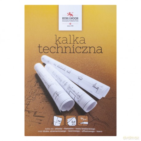 Kalka kreślarska A4 20 ark.90g