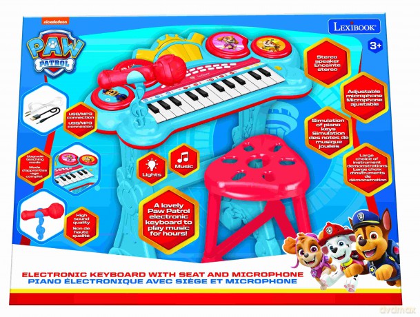 Keyboard elektroniczny Psi Patrol Lexibook K707PA