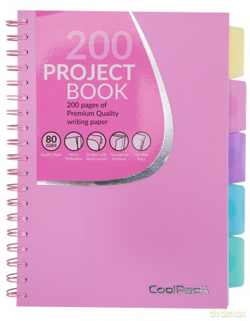 Kołozeszyt B5 PP Coolpack Pastel Powder Pink