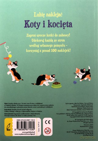 Koty i kocięta. Lubię naklejać - Caroline Young [KSIĄŻKA]