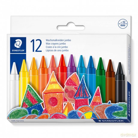 Kredki woskowe Jumbo 12 kolorów Staedtler