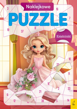 Księżniczki. Naklejkowe puzzle [KSIĄŻKA]