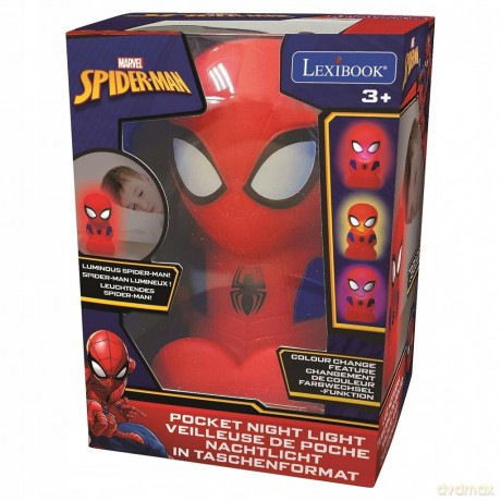 Lampka nocna 3D Spider Man Lexibook NLJ01SP