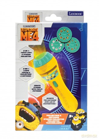 Latarka z projektorem Minionki Lexibook LTC050DES